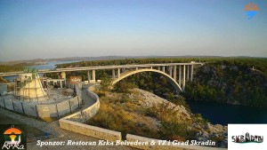 Miasto Skradin - Skradin, rzeka Krka, most na autostradzie A1 - 8.8.2026 v 06:45 Miasto Skradin - Skradin, rzeka Krka, most na autostradzie A1 - 8.8.2026 v 06:45