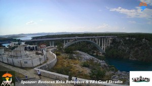 Miasto Skradin - Skradin, rzeka Krka, most na autostradzie A1 - 8.8.2026 v 15:45 Miasto Skradin - Skradin, rzeka Krka, most na autostradzie A1 - 8.8.2026 v 15:45