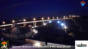 Die Stadt Skradin - Skradin, Fluss Krka, A1-Brücke - 30.10.2026 v 05:45 Die Stadt Skradin - Skradin, Fluss Krka, A1-Brücke - 30.10.2026 v 05:45