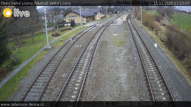 Obec Velké Losiny - Nádraží Velké Losiny - 15.11.2025 v 12:15