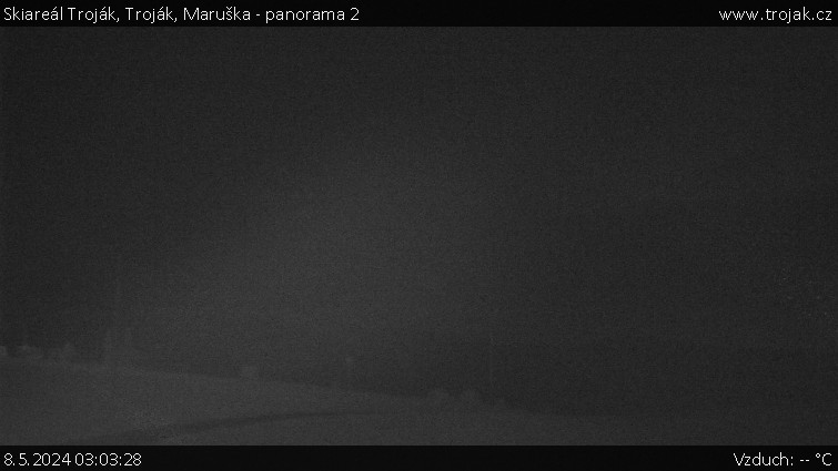 Skiareál Troják - Troják, Maruška - panorama 2 - 8.5.2024 v 03:03