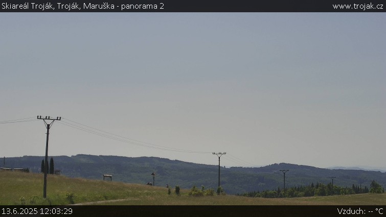 Skiareál Troják - Troják, Maruška - panorama 2 - 13.6.2025 v 12:03