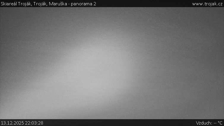 Skiareál Troják - Troják, Maruška - panorama 2 - 13.12.2025 v 22:03