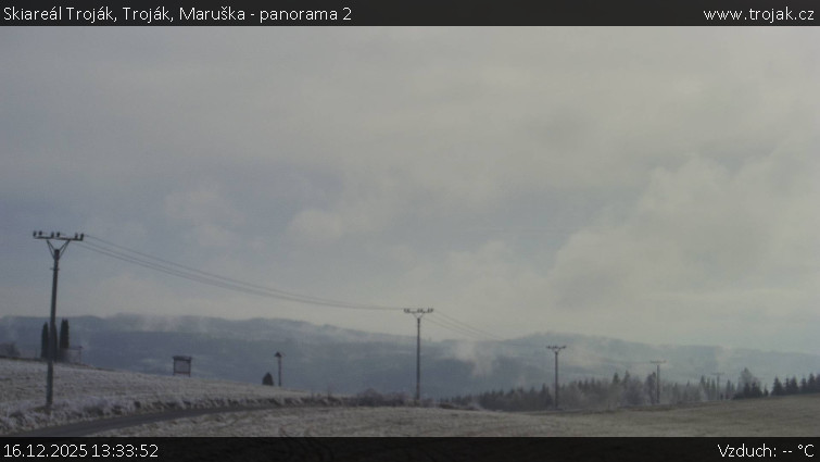 Skiareál Troják - Troják, Maruška - panorama 2 - 16.12.2025 v 13:33