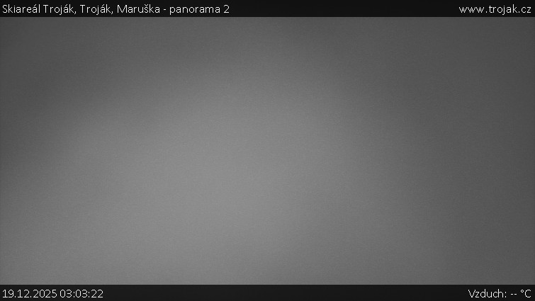Skiareál Troják - Troják, Maruška - panorama 2 - 19.12.2025 v 03:03