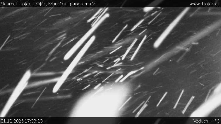 Skiareál Troják - Troják, Maruška - panorama 2 - 31.12.2025 v 17:33