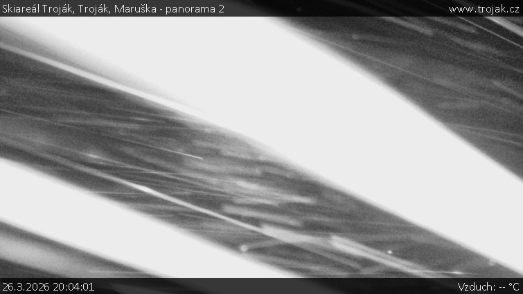 Skiareál Troják - Troják, Maruška - panorama 2 - 26.3.2026 v 20:04