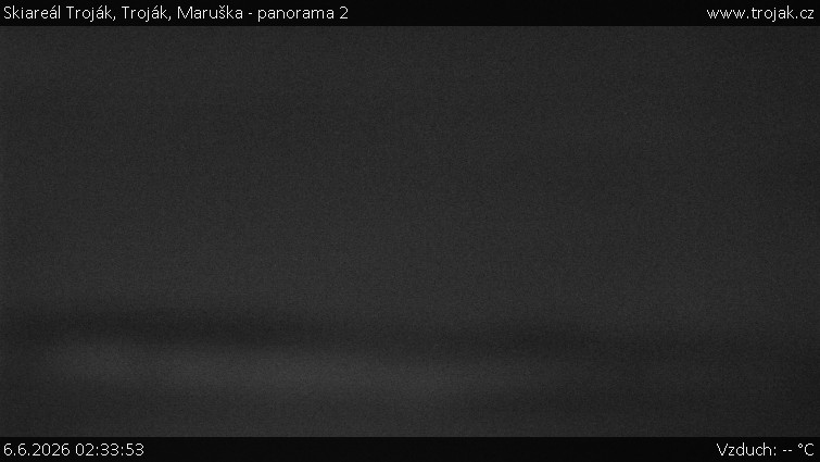 Skiareál Troják - Troják, Maruška - panorama 2 - 6.6.2026 v 02:33