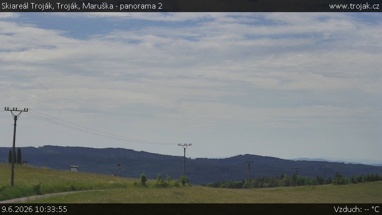 Skiareál Troják - Troják, Maruška - panorama 2 - 9.6.2026 v 10:33