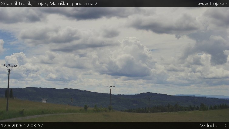 Skiareál Troják - Troják, Maruška - panorama 2 - 12.6.2026 v 12:03
