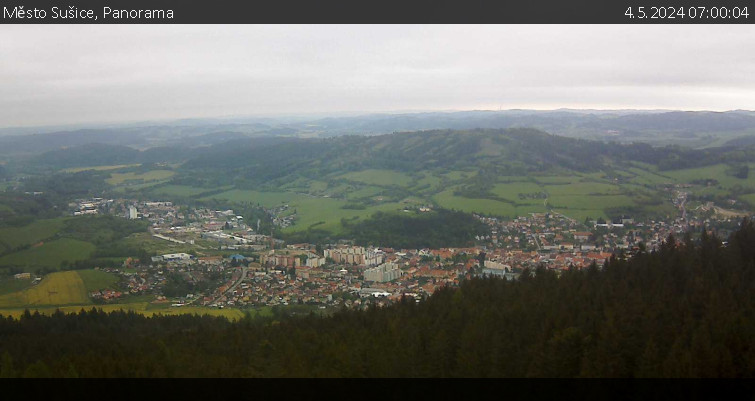 Město Sušice - Panorama - 4.5.2024 v 07:00