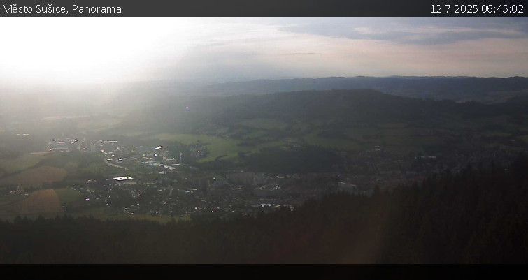 Město Sušice - Panorama - 12.7.2025 v 06:45 Město Sušice - Panorama - 12.7.2025 v 06:45