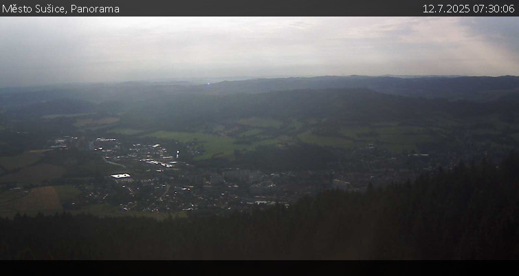 Město Sušice - Panorama - 12.7.2025 v 07:30 Město Sušice - Panorama - 12.7.2025 v 07:30