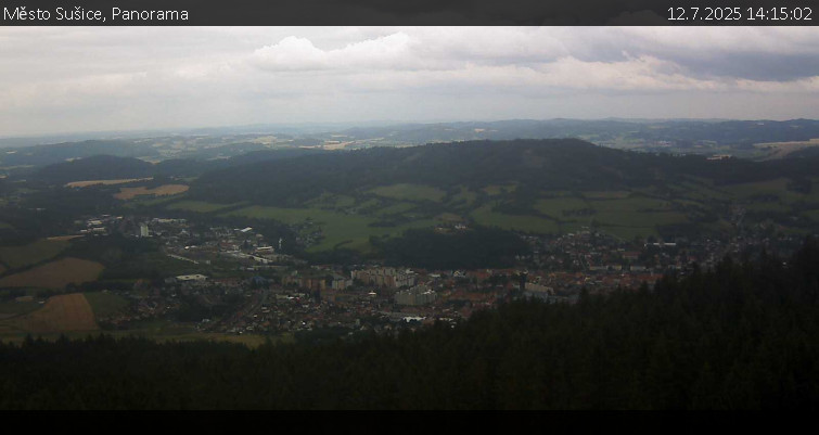 Město Sušice - Panorama - 12.7.2025 v 14:15 Město Sušice - Panorama - 12.7.2025 v 14:15