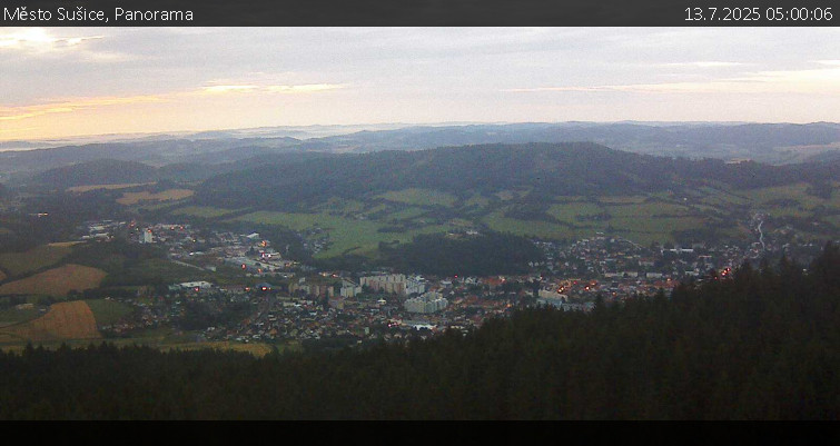 Město Sušice - Panorama - 13.7.2025 v 05:00 Město Sušice - Panorama - 13.7.2025 v 05:00