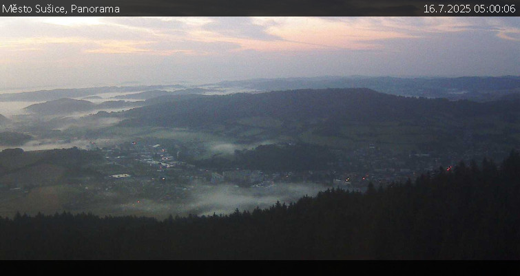 Město Sušice - Panorama - 16.7.2025 v 05:00 Město Sušice - Panorama - 16.7.2025 v 05:00