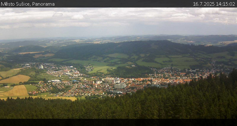 Město Sušice - Panorama - 16.7.2025 v 14:15 Město Sušice - Panorama - 16.7.2025 v 14:15
