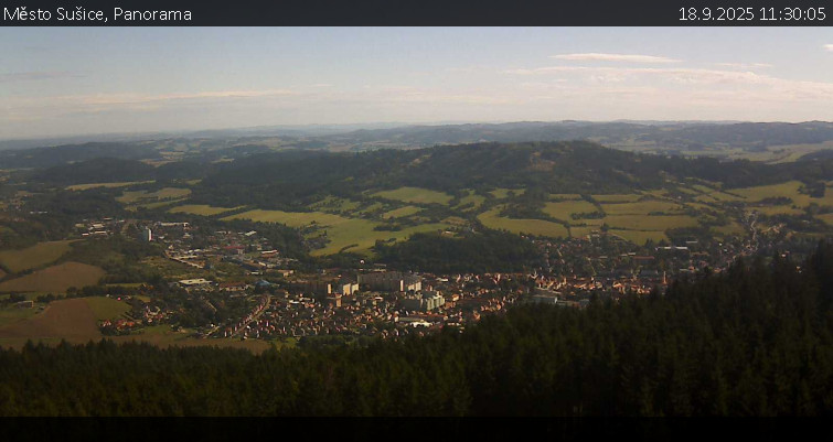 Město Sušice - Panorama - 18.9.2025 v 11:30 Město Sušice - Panorama - 18.9.2025 v 11:30