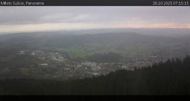 Město Sušice - Panorama - 28.10.2025 v 07:15 Město Sušice - Panorama - 28.10.2025 v 07:15