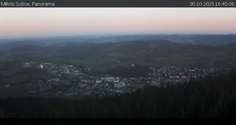 Město Sušice - Panorama - 30.10.2025 v 16:45 Město Sušice - Panorama - 30.10.2025 v 16:45