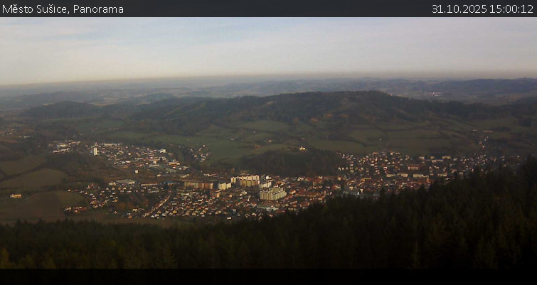 Město Sušice - Panorama - 31.10.2025 v 15:00 Město Sušice - Panorama - 31.10.2025 v 15:00