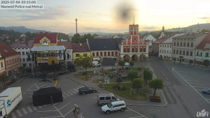 Město Police nad Metují - Masarykovo náměstí - 4.7.2025 v 05:15
