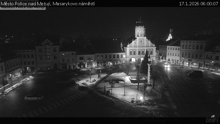 Město Police nad Metují - Masarykovo náměstí - 17.1.2026 v 06:00