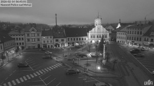 Město Police nad Metují - Masarykovo náměstí - 14.2.2026 v 06:45