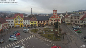 Město Police nad Metují - Masarykovo náměstí - 14.2.2026 v 08:45