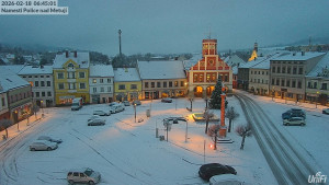 Město Police nad Metují - Masarykovo náměstí - 18.2.2026 v 06:45 Město Police nad Metují - Masarykovo náměstí - 18.2.2026 v 06:45