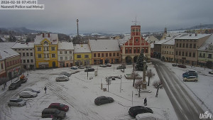 Město Police nad Metují - Masarykovo náměstí - 18.2.2026 v 07:45 Město Police nad Metují - Masarykovo náměstí - 18.2.2026 v 07:45