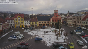 Město Police nad Metují - Masarykovo náměstí - 18.2.2026 v 11:45 Město Police nad Metují - Masarykovo náměstí - 18.2.2026 v 11:45
