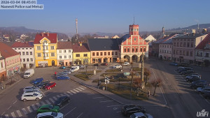 Město Police nad Metují - Masarykovo náměstí - 4.3.2026 v 08:45