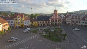 Město Police nad Metují - Masarykovo náměstí - 31.5.2026 v 06:15 Město Police nad Metují - Masarykovo náměstí - 31.5.2026 v 06:15