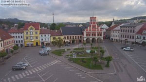 Město Police nad Metují - Masarykovo náměstí - 31.5.2026 v 06:45 Město Police nad Metují - Masarykovo náměstí - 31.5.2026 v 06:45