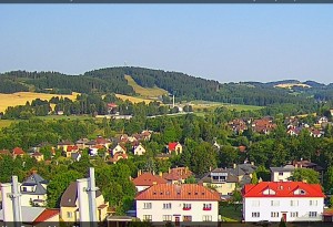 Neustadt in Mähren - Nordwestpanorama - 31.7.2026 v 07:45 Neustadt in Mähren - Nordwestpanorama - 31.7.2026 v 07:45