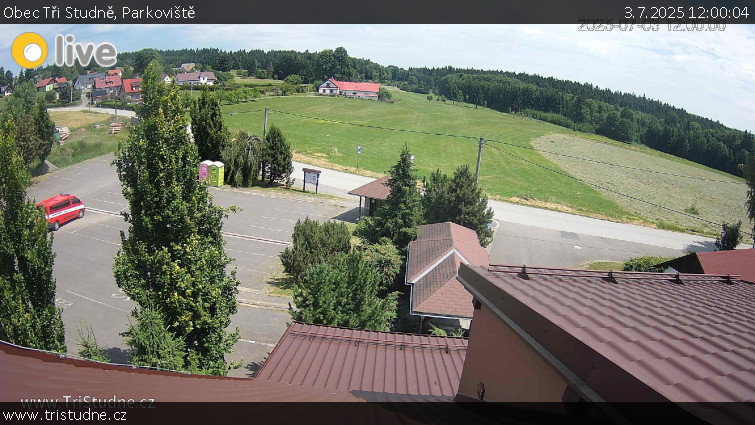 Obec Tři Studně - Parkoviště - 3.7.2025 v 12:00
