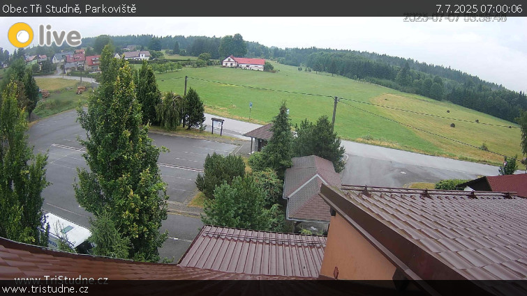 Obec Tři Studně - Parkoviště - 7.7.2025 v 07:00 Obec Tři Studně - Parkoviště - 7.7.2025 v 07:00