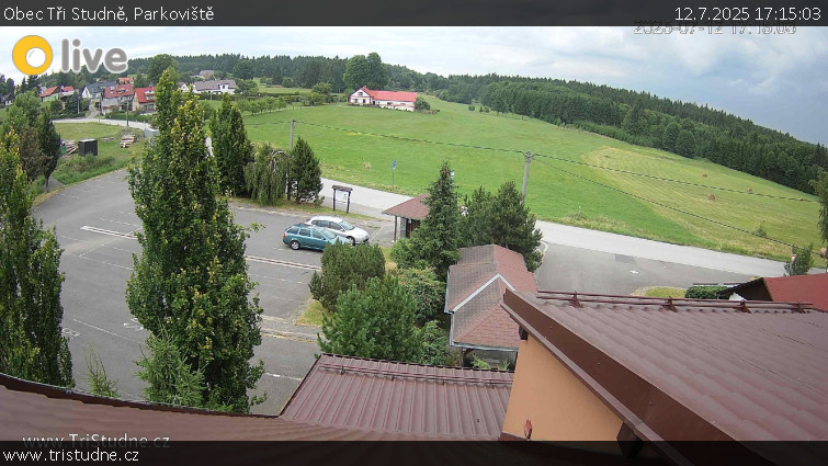 Obec Tři Studně - Parkoviště - 12.7.2025 v 17:15
