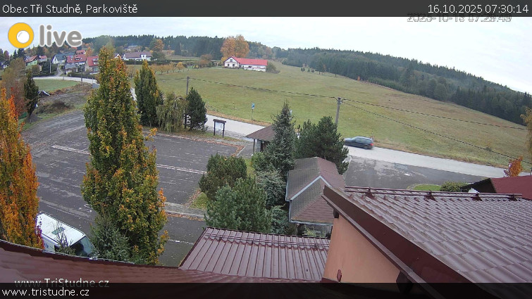 Obec Tři Studně - Parkoviště - 16.10.2025 v 07:30 Obec Tři Studně - Parkoviště - 16.10.2025 v 07:30
