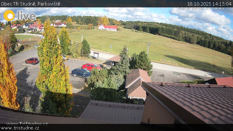 Obec Tři Studně - Parkoviště - 18.10.2025 v 14:15 Obec Tři Studně - Parkoviště - 18.10.2025 v 14:15