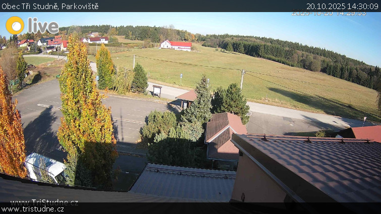Obec Tři Studně - Parkoviště - 20.10.2025 v 14:30 Obec Tři Studně - Parkoviště - 20.10.2025 v 14:30