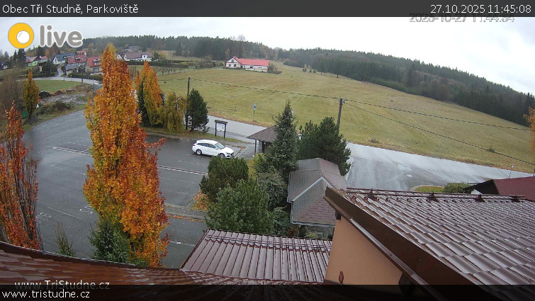Obec Tři Studně - Parkoviště - 27.10.2025 v 11:45 Obec Tři Studně - Parkoviště - 27.10.2025 v 11:45