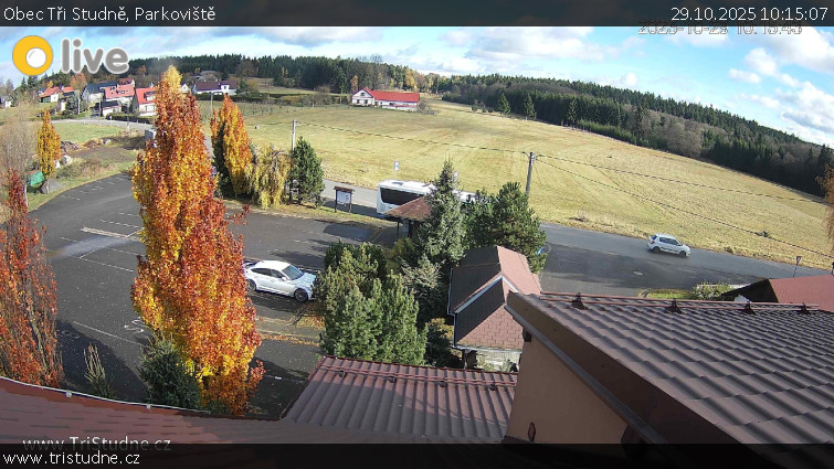 Obec Tři Studně - Parkoviště - 29.10.2025 v 10:15 Obec Tři Studně - Parkoviště - 29.10.2025 v 10:15