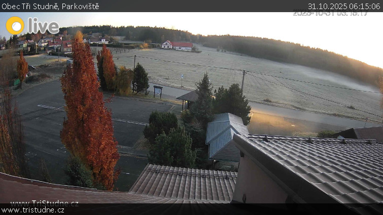 Obec Tři Studně - Parkoviště - 31.10.2025 v 06:15 Obec Tři Studně - Parkoviště - 31.10.2025 v 06:15