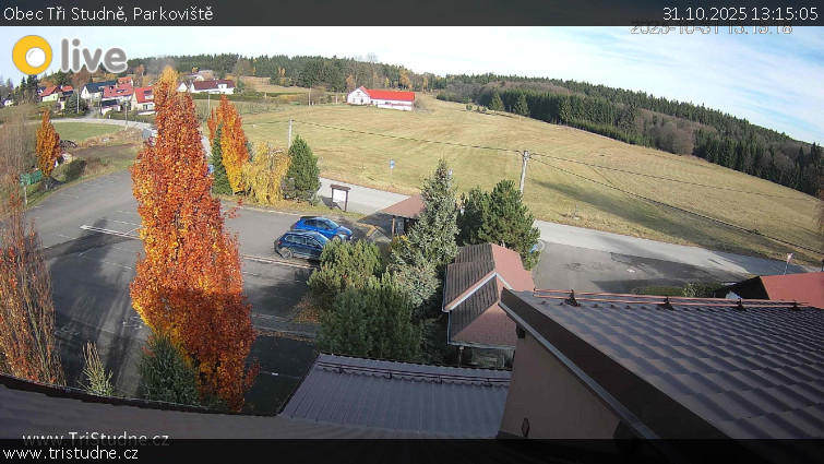 Obec Tři Studně - Parkoviště - 31.10.2025 v 13:15 Obec Tři Studně - Parkoviště - 31.10.2025 v 13:15
