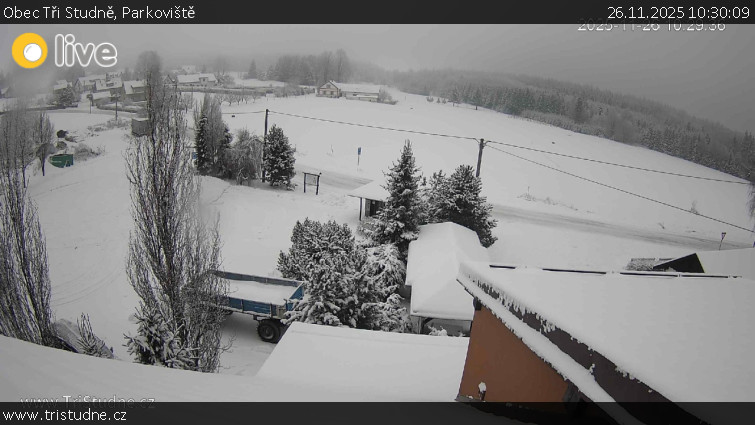 Obec Tři Studně - Parkoviště - 26.11.2025 v 10:30