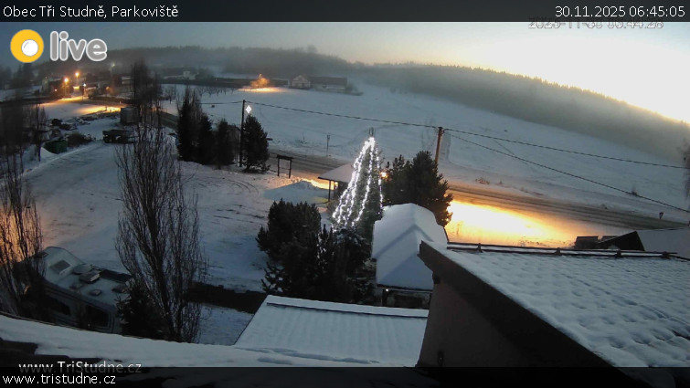 Obec Tři Studně - Parkoviště - 30.11.2025 v 06:45