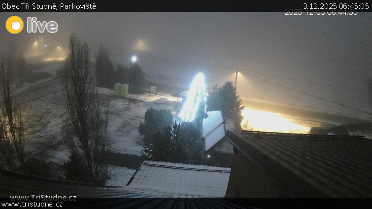 Obec Tři Studně - Parkoviště - 3.12.2025 v 06:45