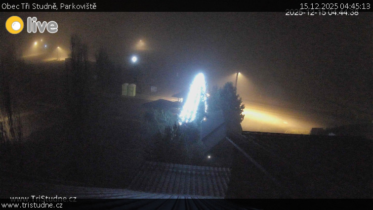 Obec Tři Studně - Parkoviště - 15.12.2025 v 04:45